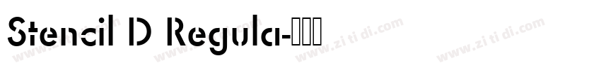 Stencil D Regula字体转换